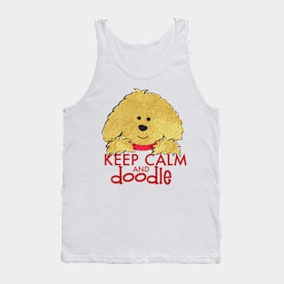 Keep Calm and Doodle - Goldendoodle Tank Top